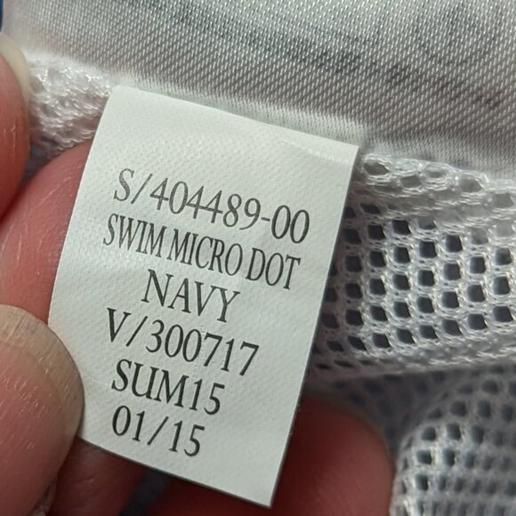 BANANA REPUBLIC Men's Lined Micro Dot Swim Shorts Navy Size 36 - Picture 12 of 15